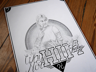 // Handmade version of Why Not Him Today #2// artwork characters flowhynot graphiste handletterging handmade illustration poster type