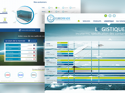 // Incoterms and Containers Landing page //