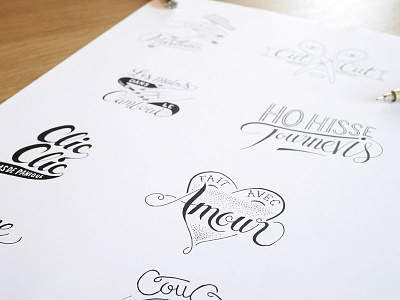 // Planche Tatoos Paulette x Asos // handlettering handmade illustrator lettering tatoos type typographye