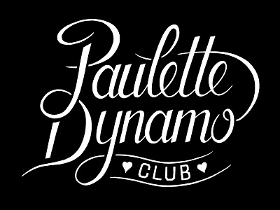 // Logo Paulette Dynamo Club // artwork handmade lettering letters logo type typography