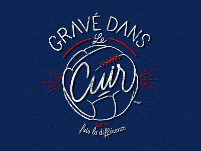 // Gravé dans le cuir // draw euro2016 french illustration lettering type typo typography