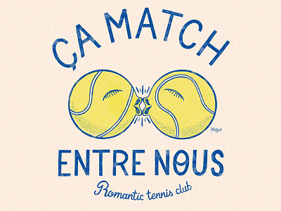 // Artwork ça match entre nous // artwork illustration match sport tennis type typo typography