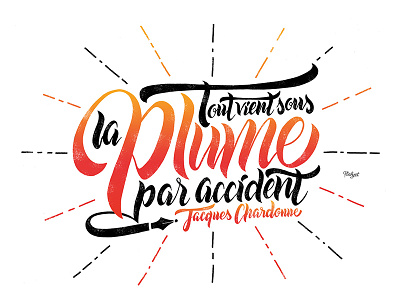 // Handlettering for Les Echos week end //