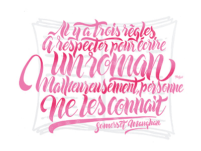 // Handlettering for Les Echos week end //