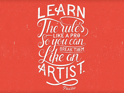 // Handlettering Learn the rules like a pro // handlettering lettering picasso type typeface typography vintage