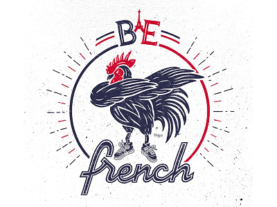 // Artwork Be French Made In France // artwork handmade illustration type typography