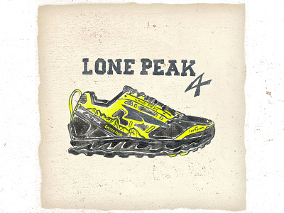 OTF 006 altra lone peak 4 fashion illustration run shoes sneakers trail trail running typography