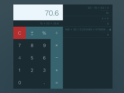 Daily UI 004 - Calculator calculator dailyui