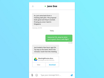 Daily UI 013 - Direct Messaging