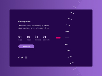 Daily UI 014 - Countdown Timer