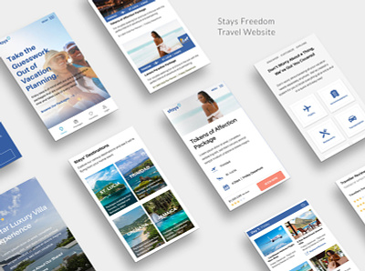 Travel Booking App branding design gradients mobile app typography ui web