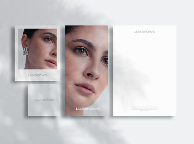 Luxbrows Branding art direction beauty branding brows design fashion logo luxury minimal minimalist