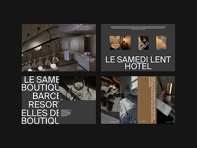 LE SAMEDI LENT – BOUTIQUE HOTEL CONCEPT architecture art direction boutique branding design editorial fashion hotel layout minimal photography presentation typography ui