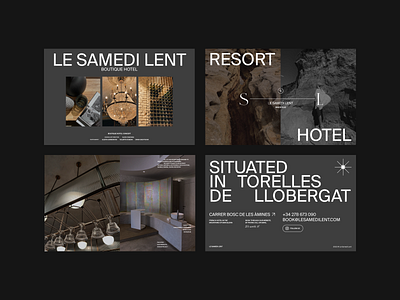 LE SAMEDI LENT – BOUTIQUE HOTEL CONCEPT architecure art direction boutique branding concept design fashion hotel interior minimal ui website