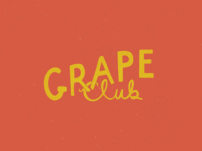 Grape Club branding design icon illustration lettering logo minimal typography