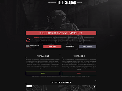 The Siege - Highly Stylised Website Design branding design illustration ui web design web design bolton website design