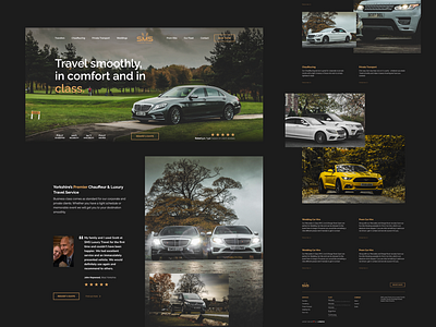 Luxury Travel & Chauffeuring Brand Desktop Website Design branding design landing page ui ux web design web design bolton website design