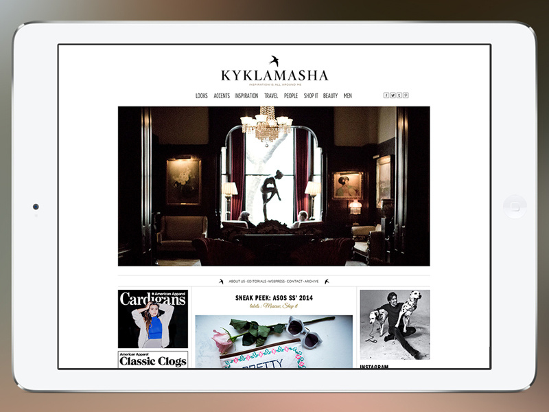 Design For Kyklamasha Blog By Ross Sokolovski On Dribbble