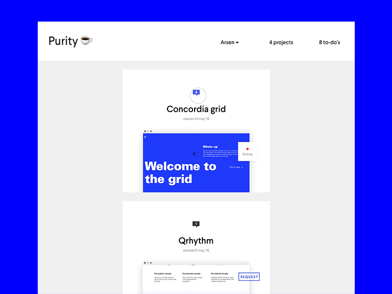 Purity - online markup client.