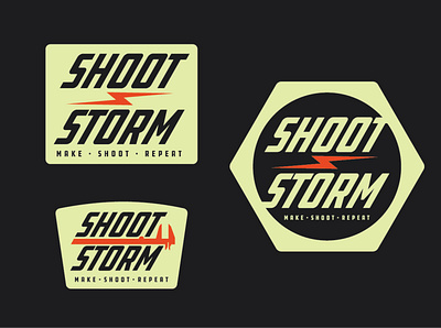 Shoot Storm Branding branding design illustration logo typography