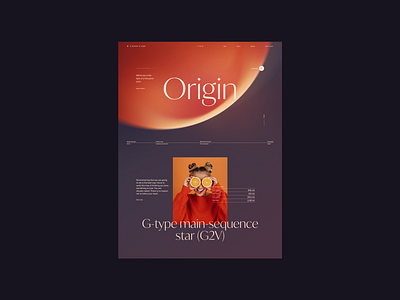 N° 02 Origin concept layout layout design typogaphy web website