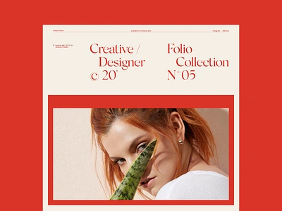 N° 05 Creative designer concept design layout layoutdesign portfolio typography web website website design