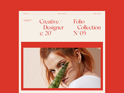 N° 05 Creative designer concept design layout layoutdesign portfolio typography web website website design
