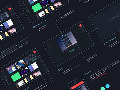 Diagram - Personal project [WIP] after effects app dark diagram gallery prototype