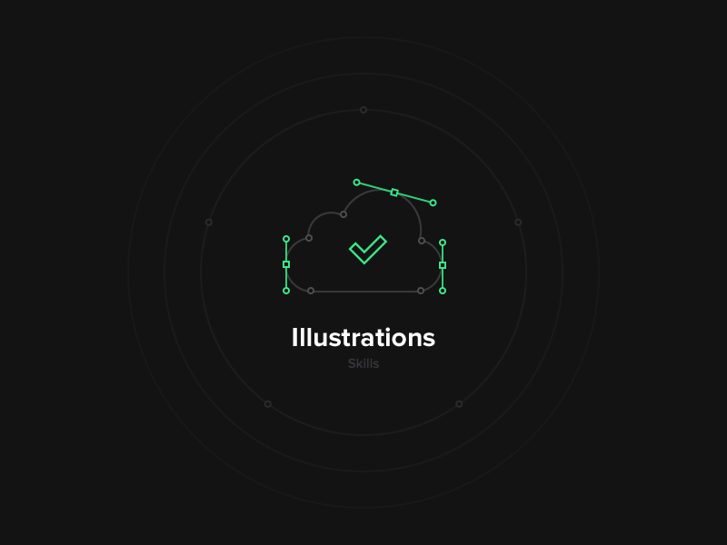 Morphing icons - Web aftereffects animation dark device green icons illustration portfolio psd