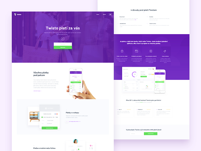 Twisto Homepage by Pierre Borodin on Dribbble