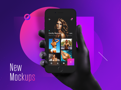 Unicolor & B/W Hands Mockups