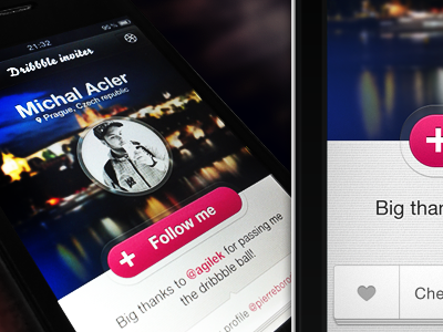 Dribbble inviter app dribbble invitation ios iphone pink