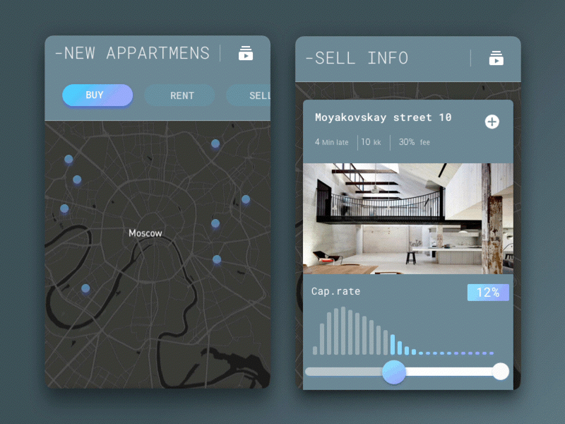 homeapp real time map application ia mobile motion ui ux