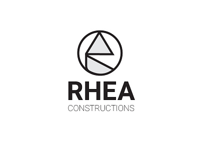 Rhea construction house logo