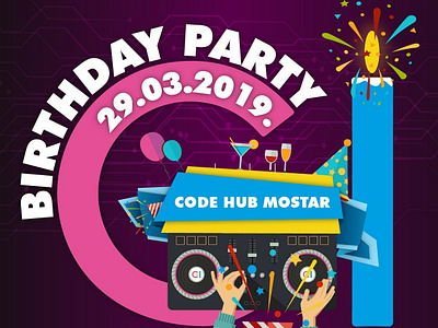 Code Hub birthday party