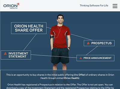 Orion Health IPO parallax