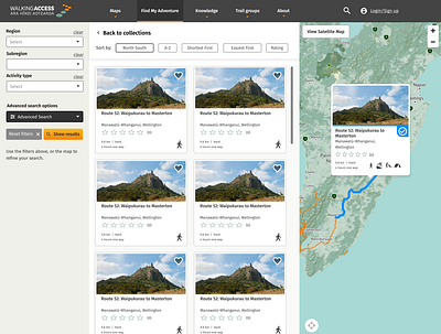 Find My Adventure upgrade design maps navigation search ui uidesign ux vector