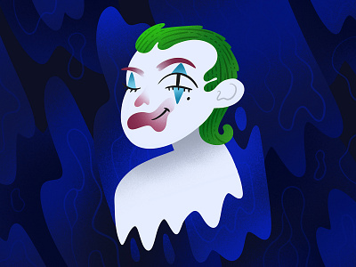 Joker art blue character illustration joker movie