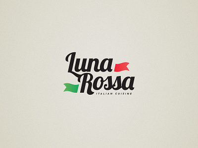 Luna Rosa Italian Cuisine branding cuisine food identity illustrator italian logo logo design logos restaurant restaurant logo restaurants vector