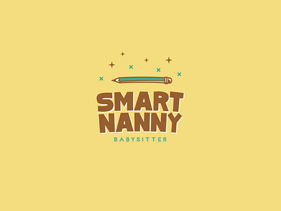 Smart Nanny - Babysitter baby babysitter brand branding cartoon children identity illustration kid logo logo design logos nanny smart vector