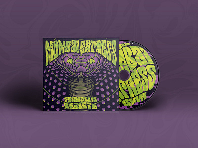Mumbai Express - Album Artwork album album art album cover artwork band cd cd cover graphics identity illustration music psychedelic snake vector
