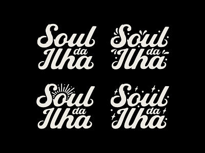 Soul da Ilha Clothing beach branding graphics identity island lettering logo nature night ocean sea stars summer sun sunshine type typographic typography vector