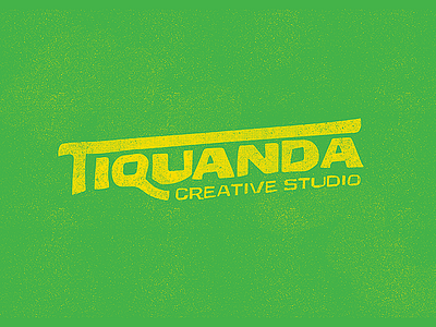 Tiquanda Creative creative design green logo studio yellow