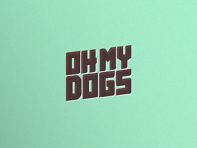 Oh My Dogs band cartoon comics dog dogs drawing graphics illustration illustrator logo music popart