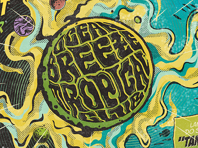 Cover Artwork - Ocean Breeze Tropical Club band band graphics comics cover cover artwork graphics logo music ocean poster space