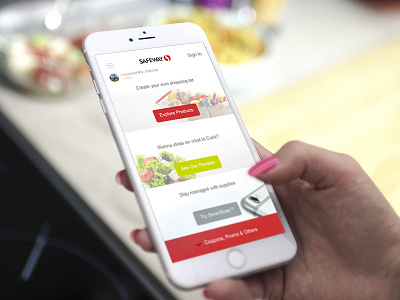 Groceries Store App Homepage