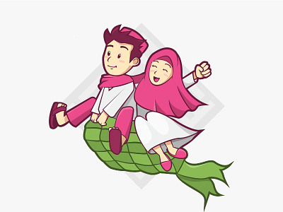 Eid Mubarak 1436h clean eid fitr fitri flat happy idul illustration moslem mubarak ramadan