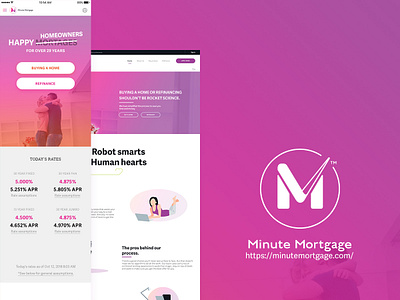 minute mortgage flat desing illustrator ui ui design