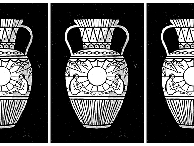 vase is the place artifact cool drawing illustration ladies sun vase