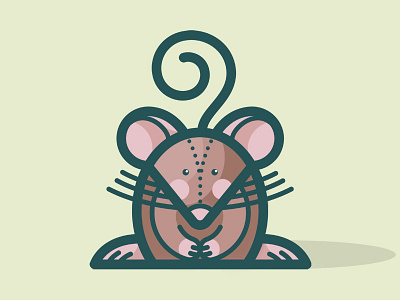 The Prey cute illustration kawaii mouse prey vector